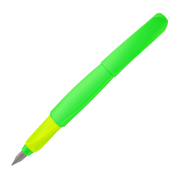 Pelikan Twist Fountain Pen in Neon Green - Medium Point Fountain Pen