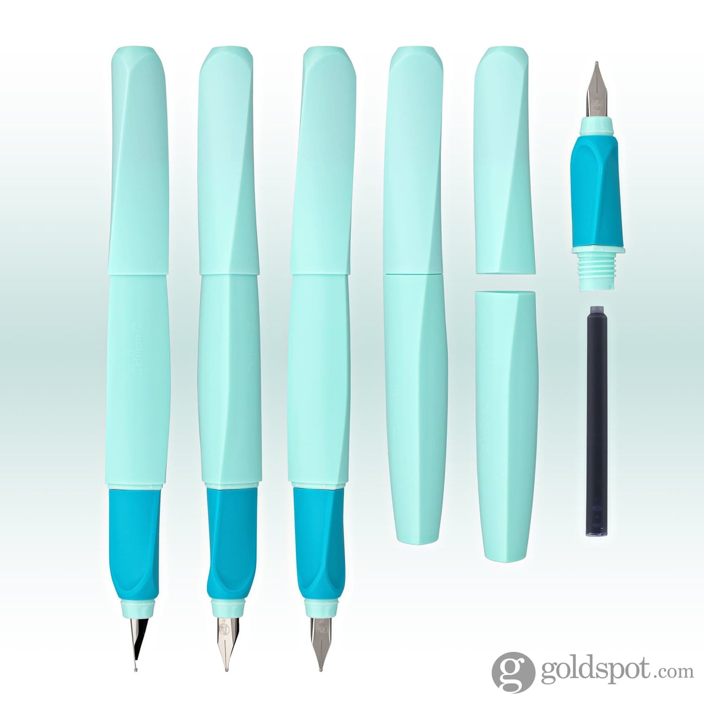 Pelikan Twist Fountain Pen in Neon Mint - Medium Point Fountain Pen