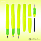 Pelikan Twist Fountain Pen in Neon Yellow - Medium Point Fountain Pen