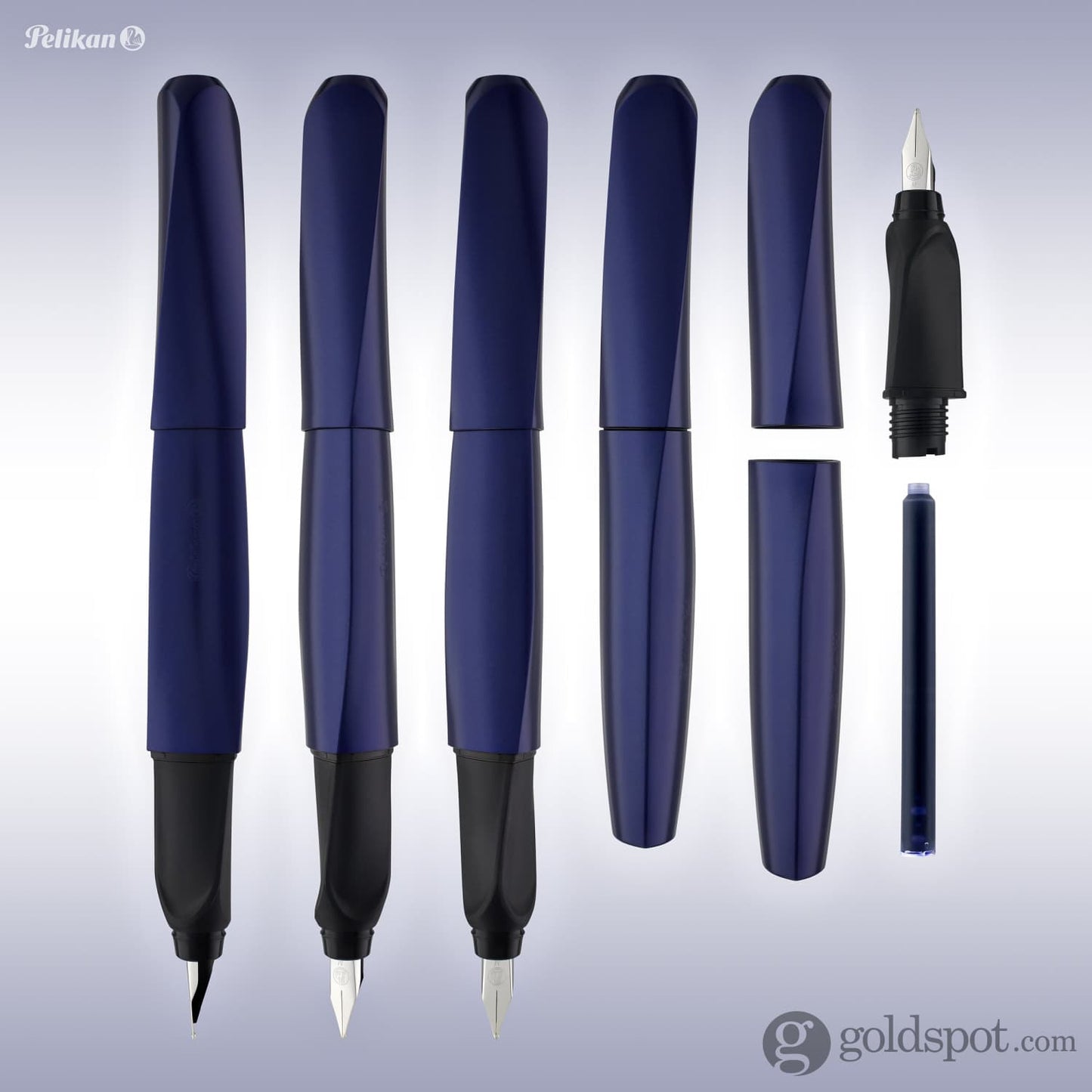 Pelikan Twist Fountain Pen in Night Breeze - Medium Point Fountain Pen