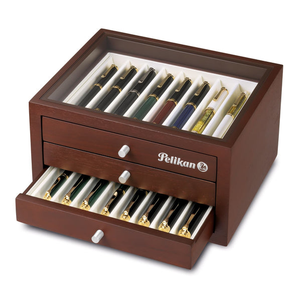 Pelikan Wood Pen Collectors Display Box - Holds 24 Pens Pen Case