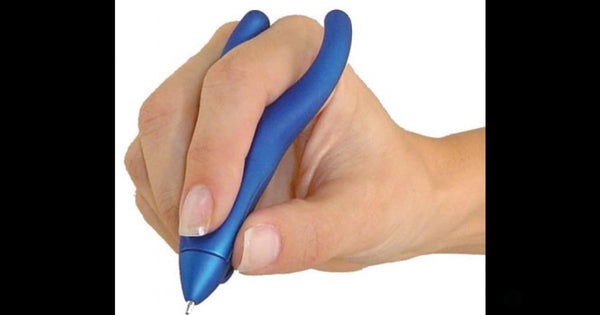 PenAgain Ergonomic Ergo Soft Ballpoint Pen in Silver Ballpoint Pen