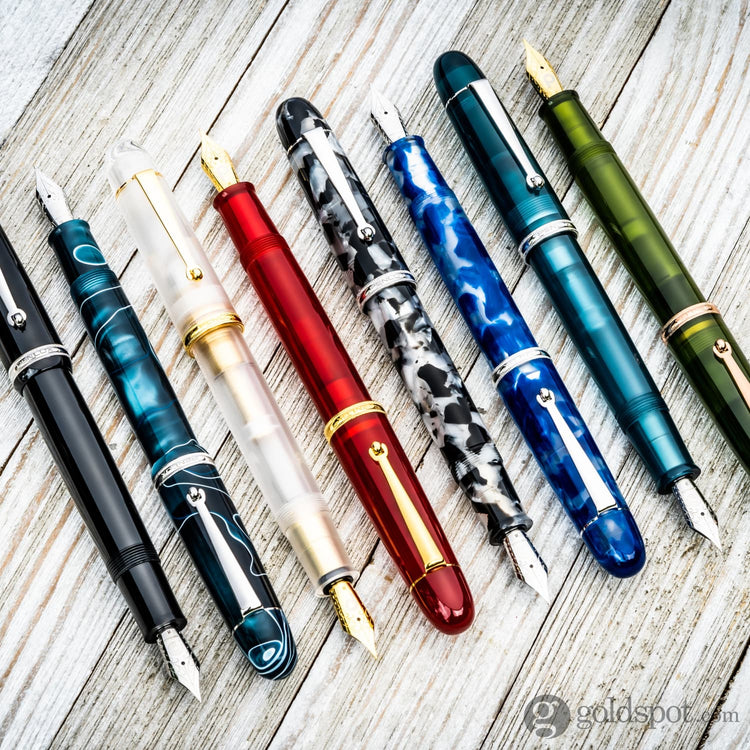 Penlux Masterpiece Grande Fountain Pen in Koi - Blue & White Fountain Pen