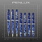 Penlux Masterpiece Grande Fountain Pen in Koi - Blue & White Fountain Pen