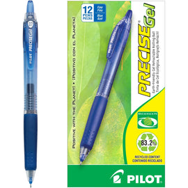 Pilot BeGreen Precise Gel Rollerball Pen in Blue - Fine Point - Single Pen