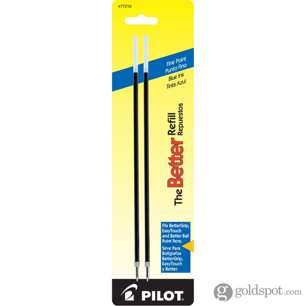 Pilot Nonretract Ballpoint Pen Refill in Blue - Pack of 2 Fine Ballpoint Pen Refill
