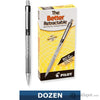 Pilot Better Retractable Ballpoint Pen in Black - 12 Pack Fine Ballpoint Pen
