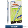 Pilot Better Retractable Ballpoint Pen in Blue - Pack of 12 Medium Ballpoint Pen