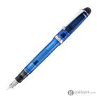 Pilot Custom 74 Fountain Pen in Blue with Silver Trim - 14K Gold Fountain Pen