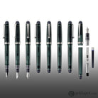 Pilot Custom 74 Fountain Pen in Forest Green with Silver Trim - 14kt Gold Nib Fountain Pen