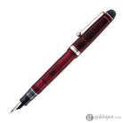 Pilot Custom 74 Fountain Pen in Merlot with Silver Trim - 14K Gold Fountain Pen