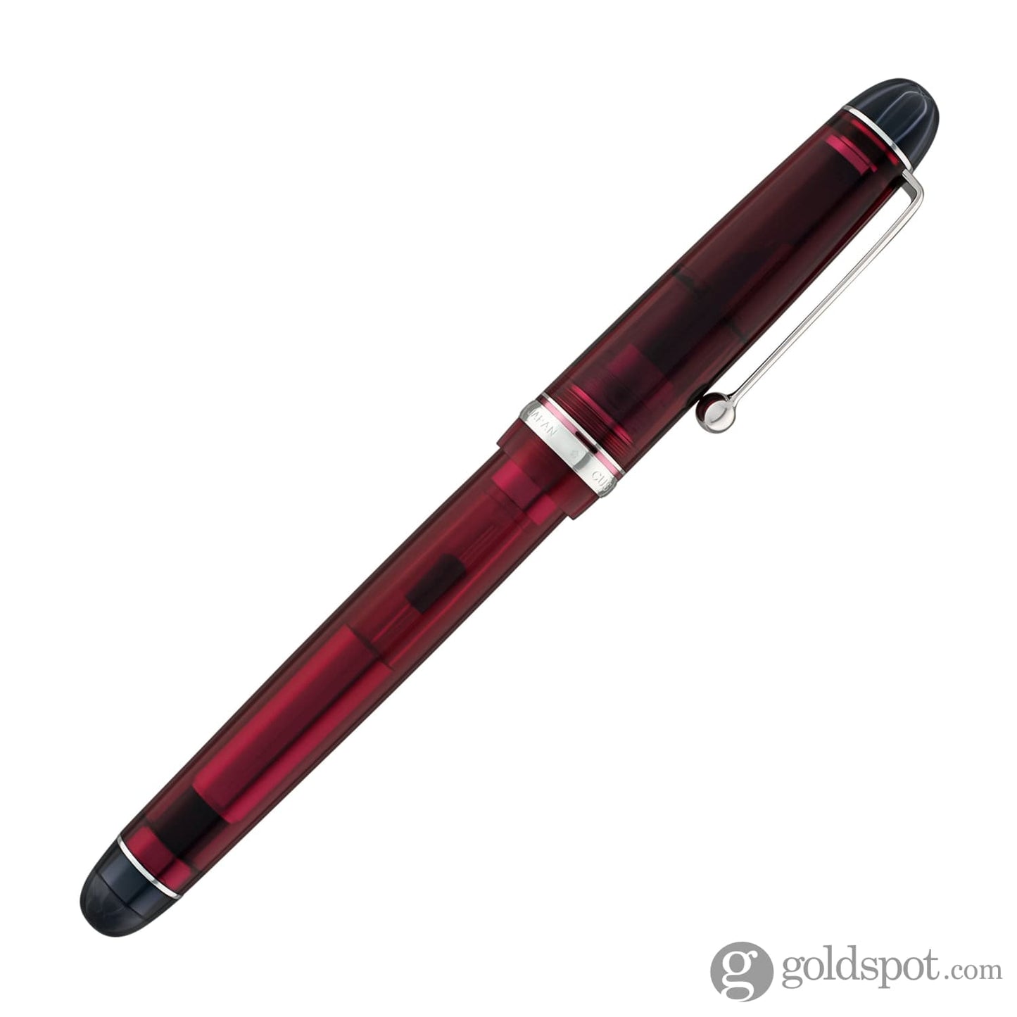 Pilot Custom 74 Fountain Pen in Merlot with Silver Trim - 14K Gold Fountain Pen