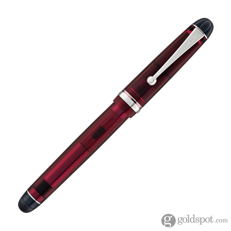 Pilot Custom 74 Fountain Pen in Merlot with Silver Trim - 14K Gold Fountain Pen