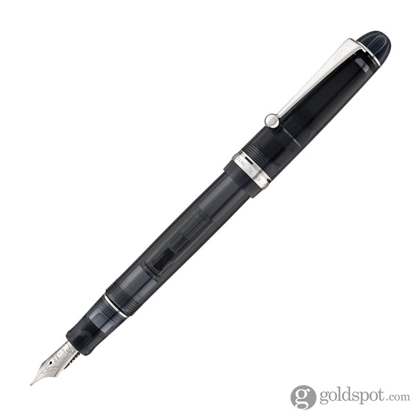 Pilot Custom 74 Fountain Pen in Smokey Black with Silver Trim - 14K Gold Fountain Pen