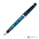 Pilot Custom 74 Fountain Pen in Teal with Silver Trim - 14K Gold Fountain Pen