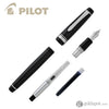 Pilot Custom 912 Fountain Pen in Black/Rhodium - 14K Gold Fountain Pen