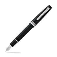 Pilot Custom 912 Fountain Pen in Black & Rhodium - 14K Gold