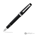 Pilot Custom 912 Fountain Pen in Black/Rhodium - 14K Gold Waverly Fountain Pen