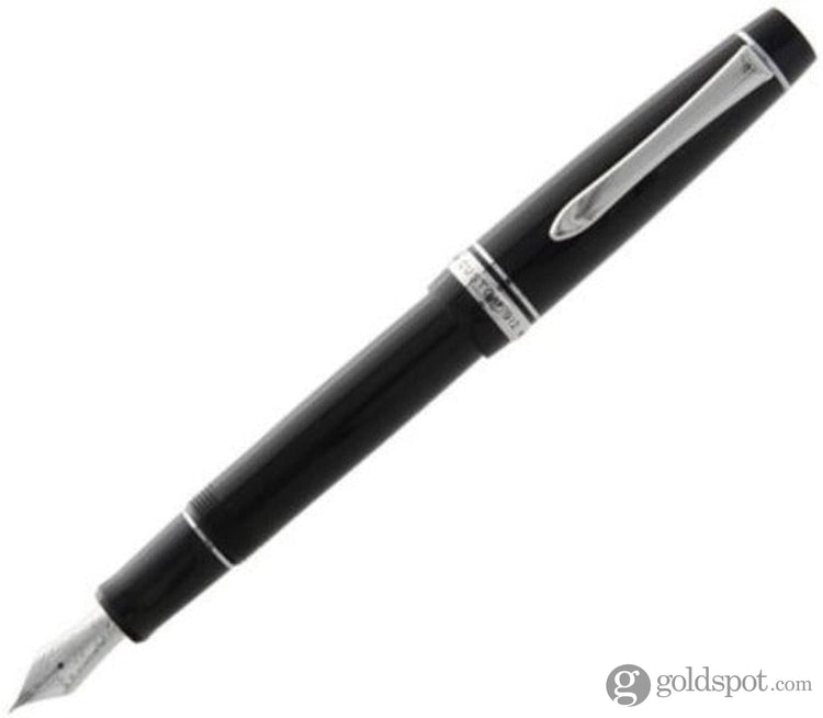 Pilot Custom 912 Fountain Pen in Black/Rhodium - 14K Gold Music Fountain Pen