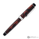Pilot Custom Heritage SE Fountain Pen in Marble Red with Silver Trim - 14kt Gold Fountain Pen