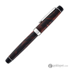 Pilot Custom Heritage SE Fountain Pen in Marble Red with Silver Trim - 14kt Gold Fountain Pen