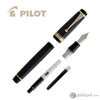 Pilot Custom Urushi Fountain Pen in Black & Gold Trim - 18K Gold Fountain Pen