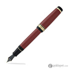 Pilot Custom Urushi Fountain Pen in Vermillion Red Barrel - 18K Gold Fountain Pen