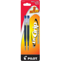 Pilot Dr Grip Center of Gravity Ballpoint Pen Refill in Blue - Medium Point - Pack of 2
