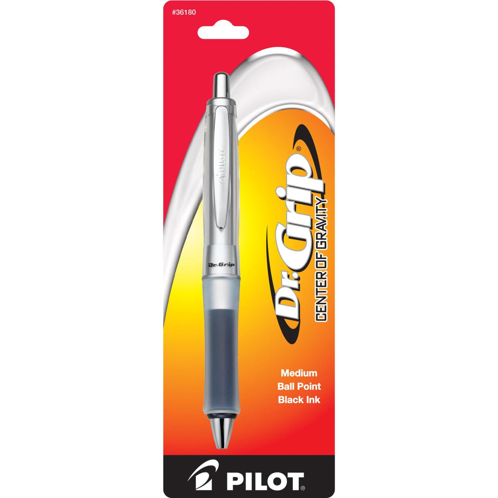 Pilot Dr. Grip Center of Gravity Ballpoint Pen in Charcoal Gray Ballpoint Pen