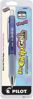 Pilot Dr. Grip Retractable Rollerball Gel Pen - Neon Purple - Fine Point Rollerball Pen