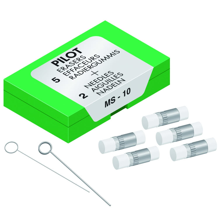 Pilot Eraser Refills for Metropolitan Mechanical Pencil - Pack of 5 Eraser