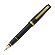 Pilot Falcon Fountain Pen in Black & Gold - Soft Flexible