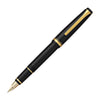 Pilot Falcon Fountain Pen in Black & Gold - Soft Flexible Fountain Pen