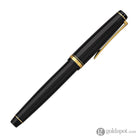 Pilot Falcon Fountain Pen in Black & Gold - Soft Flexible Fountain Pen