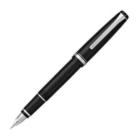 Pilot Falcon Fountain Pen in Black & Rhodium - Soft Flexible