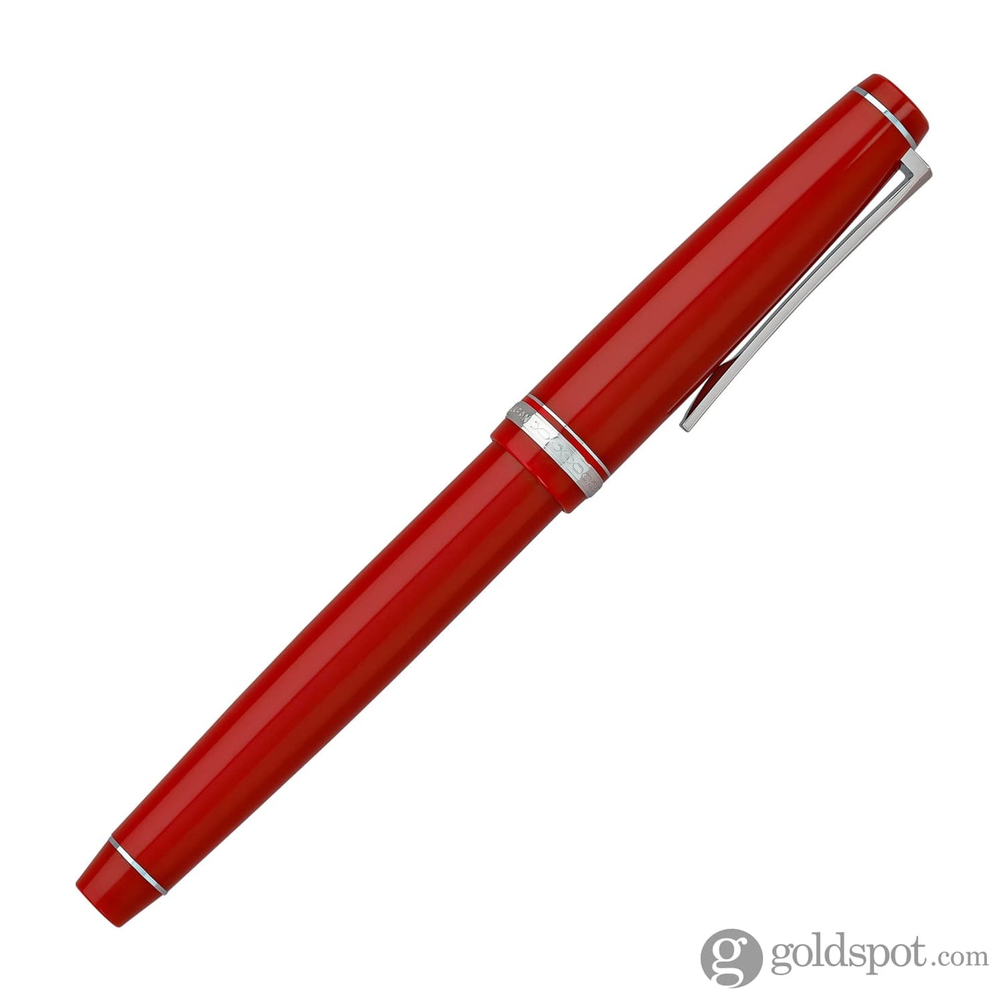 Pilot Falcon Fountain Pen in Red & Rhodium - Soft Flexible Fountain Pen