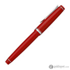 Pilot Falcon Fountain Pen in Red & Rhodium - Soft Flexible Fountain Pen