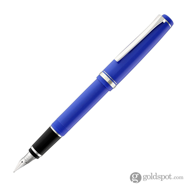 Pilot Falcon Fountain Pen in Resin Blue - 14K Gold Soft Flexible Nib Fountain Pen