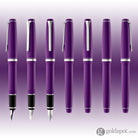 Pilot Falcon Fountain Pen in Resin Purple - 14K Gold Soft Flexible Nib Fountain Pen