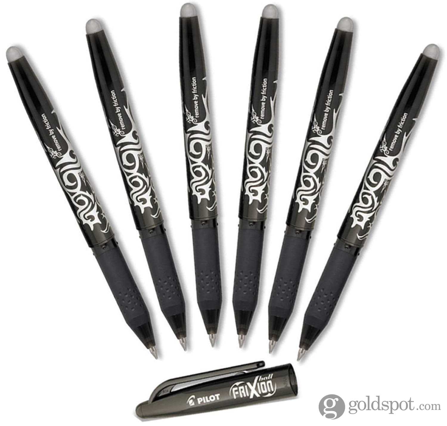 Pilot Frixion Erasable Pens - 6 Pack of Black Ink Pens + 4 Bonus Refills -  Clicker Retractable Gel Ink Pen - Fine Point 0.7 mm Used for Rocketbook &  Notebook