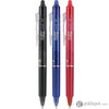 Pilot FriXion Clicker Erasable Gel Pens in Black Blue & Red - Fine Point - Pack of 3 Gel Pen