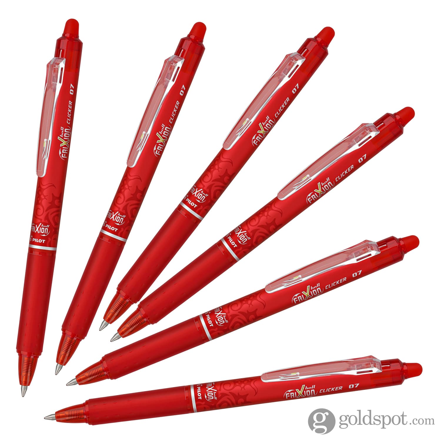 Pilot FriXion Clicker Erasable Gel Pens in Red - Goldspot Pens