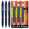 Pilot FriXion Clicker Retractable Erasable Gel Pens in Navy Blue - Fine Point 3 Pack Gel Pen