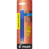 Pilot FriXion Erasable Ballpoint Pen Refill in Blue - Pack of 2