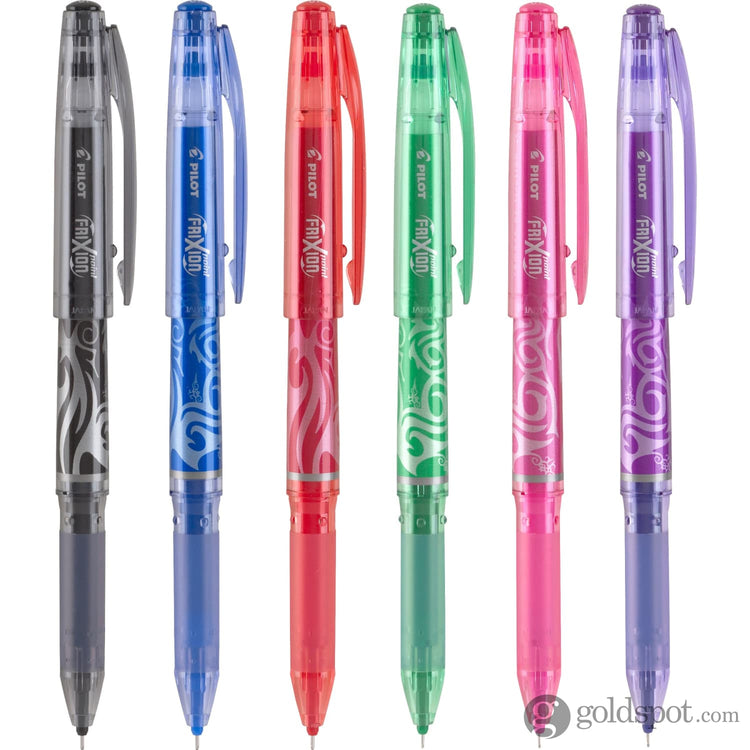 Pilot FriXion Erasable Gel Pen Pack of 6 in Assorted Colors - Extra Fine Point Misc