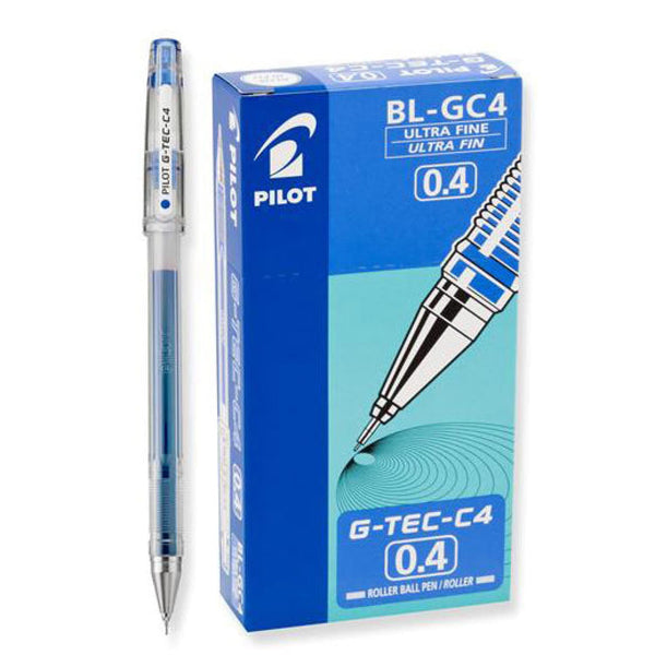 Pilot G-TEC-C4 Gel Pen in Blue - Ultra Fine Point - Pack of 12 Gel Pen