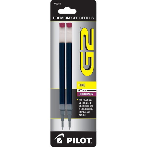 Pilot G2 Gel Ink Refill in Burgundy Fine Point Gel Refill