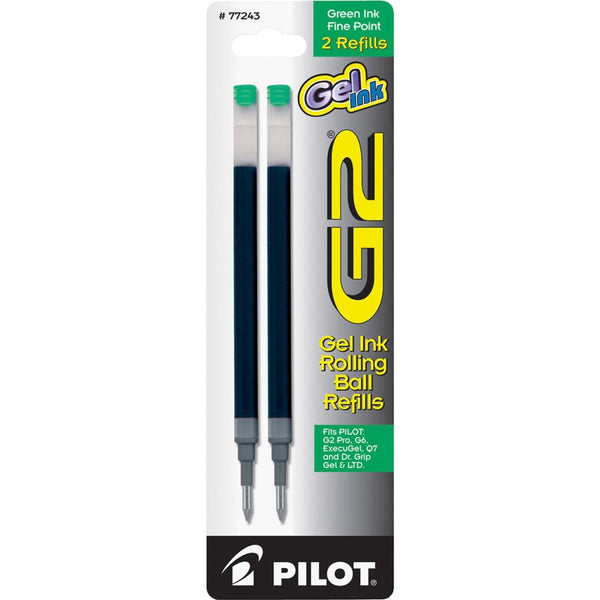 Pilot G2 Gel Pen Refills in Green - Fine Point Gel Refill