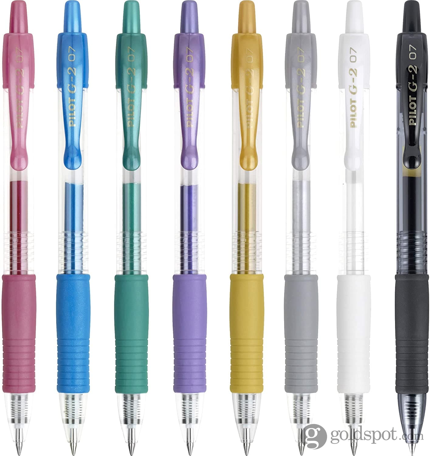 Pilot G2 Gel Pens - Metallic Colors, 0.7 mm, Fine, Set of 5