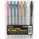 Pilot G2 Metallics Retractable Gel Ink Rolling Ball Pens in Assorted Colors - Fine Point Gel Pen